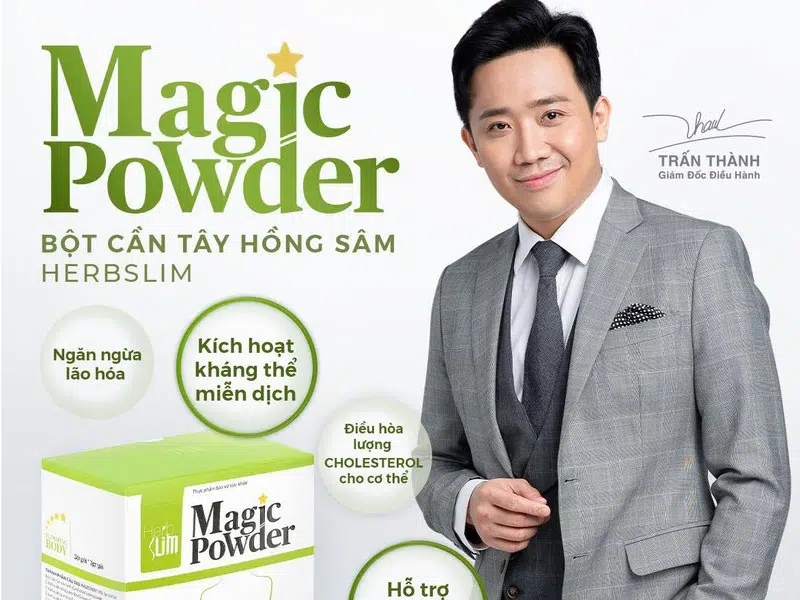 Bột cần tây hồng sâm Herbslim - Magic Powder - Trấn Thành CEO